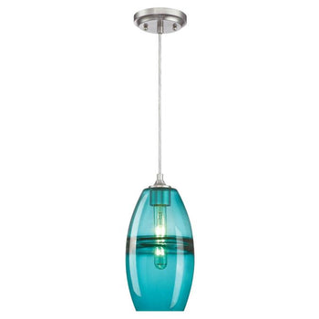 Soren One-Light Indoor Mini Pendant, Brushed Nickel Finish