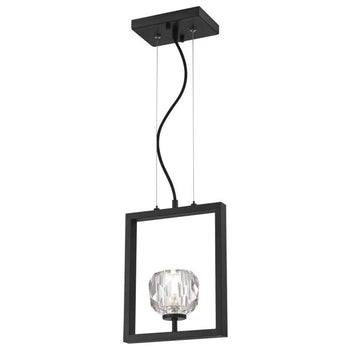 Zoa One-Light LED Indoor Pendant, Matte Brushed Gun Metal Finish