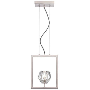 Zoa One-Light LED Indoor Pendant, Brushed Nickel Finish