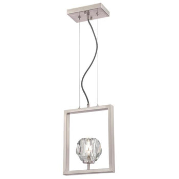 Zoa One-Light LED Indoor Pendant, Brushed Nickel Finish