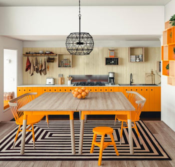 Sierra Four-Light Indoor Chandelier, Matte Black Finish