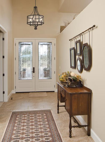 Belle View Four-Light Indoor Chandelier, Oil Rubbed Bronze Finish with Highlights