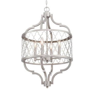 Sahara Four-Light Indoor Chandelier, Brushed Nickel Finish