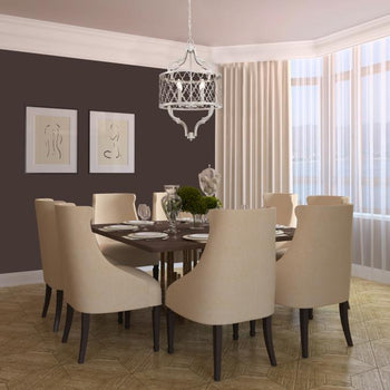 Sahara Four-Light Indoor Chandelier, Brushed Nickel Finish