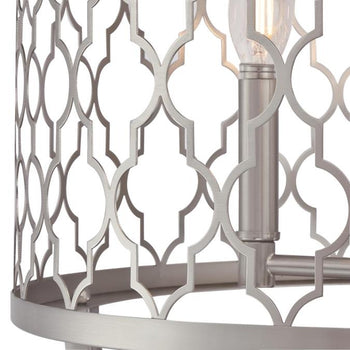 Sahara Four-Light Indoor Chandelier, Brushed Nickel Finish