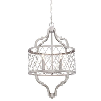 Sahara Four-Light Indoor Chandelier, Brushed Nickel Finish