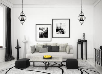 Salma Four-Light Indoor Chandelier, Matte Black Finish