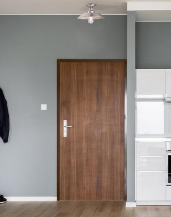 Iron Hill 12-Inch One-Light Indoor Semi-Flush Mount Ceiling Fixture, Brushed Nickel Finish