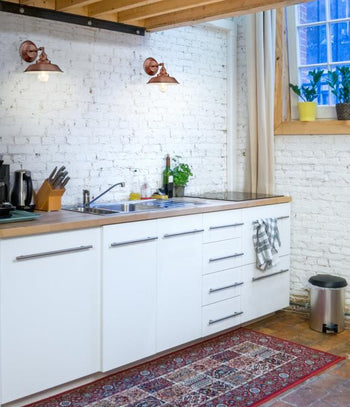 Iron Hill One-Light Indoor Wall Fixture, Washed Copper Finish