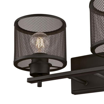 Morrison Two-Light Indoor Wall Fixture, Oil Rubbed Bronze Finish