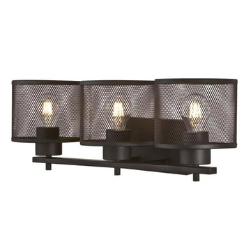 Morrison Three-Light Indoor Wall Fixture, Oil Rubbed Bronze Finish