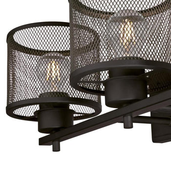 Morrison Three-Light Indoor Wall Fixture, Oil Rubbed Bronze Finish