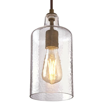 Carmen One-Light Indoor Mini Pendant, Barnwood Finish