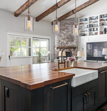 Carmen One-Light Indoor Mini Pendant, Barnwood Finish