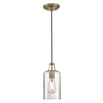 Carmen One-Light Indoor Mini Pendant, Antique Brass Finish