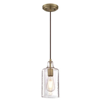Carmen One-Light Indoor Mini Pendant, Antique Brass Finish