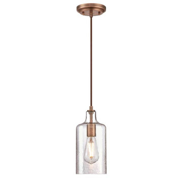 Carmen One-Light Indoor Mini Pendant, Washed Copper Finish