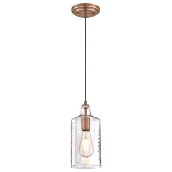Carmen One-Light Indoor Mini Pendant, Washed Copper Finish