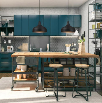 Morton One-Light Indoor Pendant, Textured Iron Finish