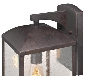 Piazza One-Light Outdoor Wall Fixture, Victorian Bronze Finish