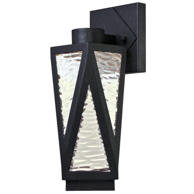 Zion One-Light Dimmable LED Outdoor Wall Fixture, Textured Iron Finish ...