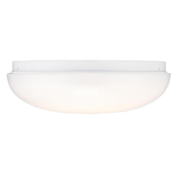 11-Inch Round LED Indoor Flush Mount Ceiling Fixture, White Finish