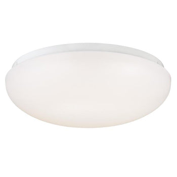 11-Inch Round LED Indoor Flush Mount Ceiling Fixture, White Finish