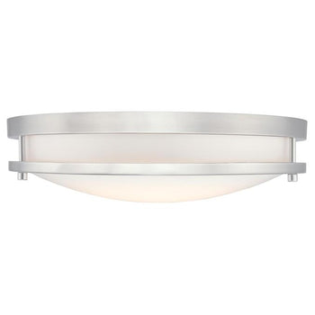 Lauderdale 15-3/4-Inch Dimmable LED Indoor Flush Mount Ceiling Fixture, Brushed Nickel Finish