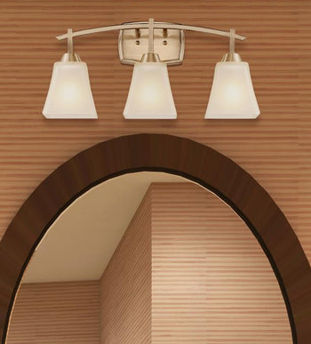 Midori Three-Light Indoor Wall Fixture, Brushed Nickel Finish