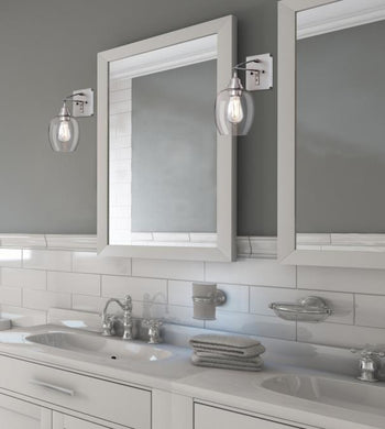 Eldon One-Light Indoor Wall Fixture, Brushed Aluminum Finish