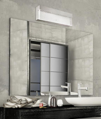 Cava II One-Light 20-Watt LED Indoor Wall Fixture, Brushed Nickel Finish