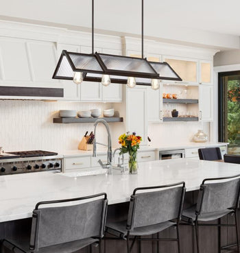 Finn Four-Light Indoor Chandelier, Oil Rubbed Bronze Finish