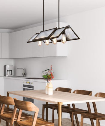 Finn Four-Light Indoor Chandelier, Oil Rubbed Bronze Finish