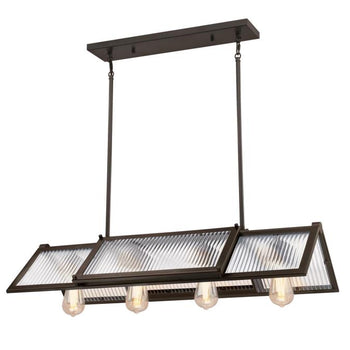 Finn Four-Light Indoor Chandelier, Oil Rubbed Bronze Finish