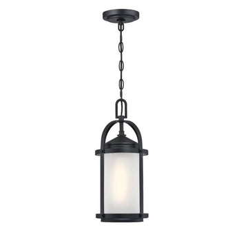 Grandview One-Light Outdoor Pendant, Matte Black Finish