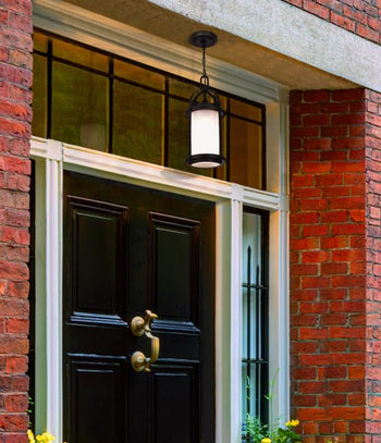 Grandview One-Light Outdoor Pendant, Matte Black Finish