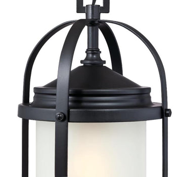 Grandview One-Light Outdoor Pendant, Matte Black Finish