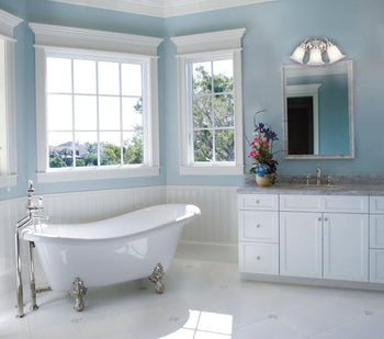 Three-Light Interior Wall Fixture, Brushed Nickel Finish with White Opal Glass