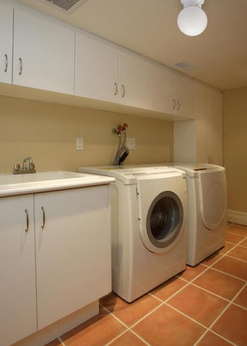 One-Light Flush-Mount Interior Ceiling Fixture White Finish with White Glass Globe