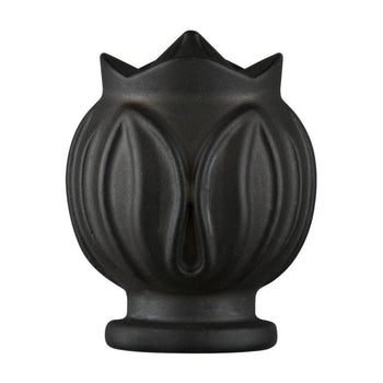 Semi Ornate Floral Lamp Finial, Oil Rubbed Bronze Finish