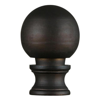 Classic Ball Lamp Finial, Oil Rubbed Bronze Finish
