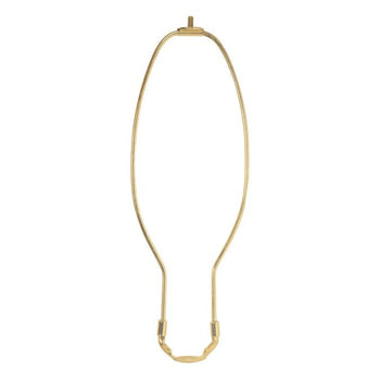 8-Inch 2-Piece Detachable Harp, Polished Brass Finish