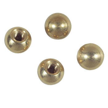 4 Cap Nuts, Solid Brass