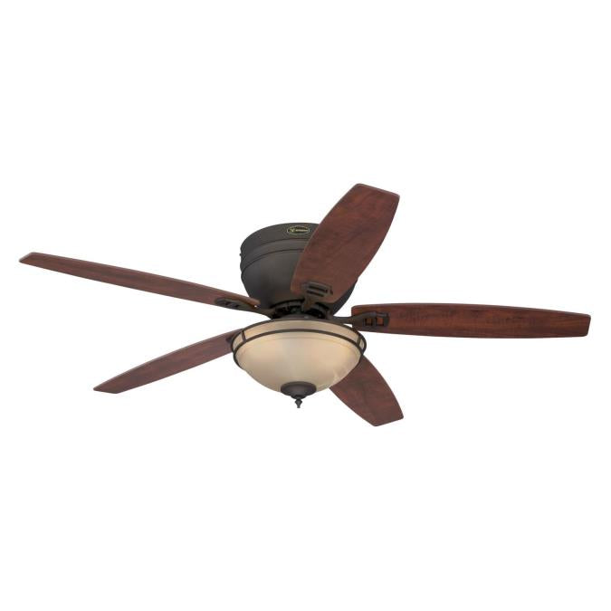 Carolina LED 52 Inch Reversible Five Blade Indoor Ceiling Fan Oil