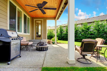 Contempra 48-Inch Five-Blade Indoor/Outdoor Ceiling Fan, Oil Rubbed Bronze Finish