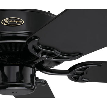 Contractor's Choice 52-Inch Five-Blade Indoor Ceiling Fan, Black Finish