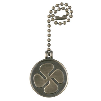 Fan Pull Chain, Antique Brass Finish