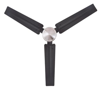 Jax Industrial-Style 56-Inch Three-Blade Indoor Ceiling Fan, Brushed Nickel Finish, Wall Control Included