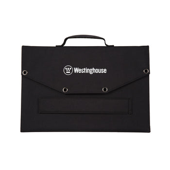 Westinghouse | WSolar60p solar panel shown folded of the front view on a white background