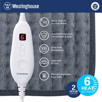 Electric Heating Pad Grey